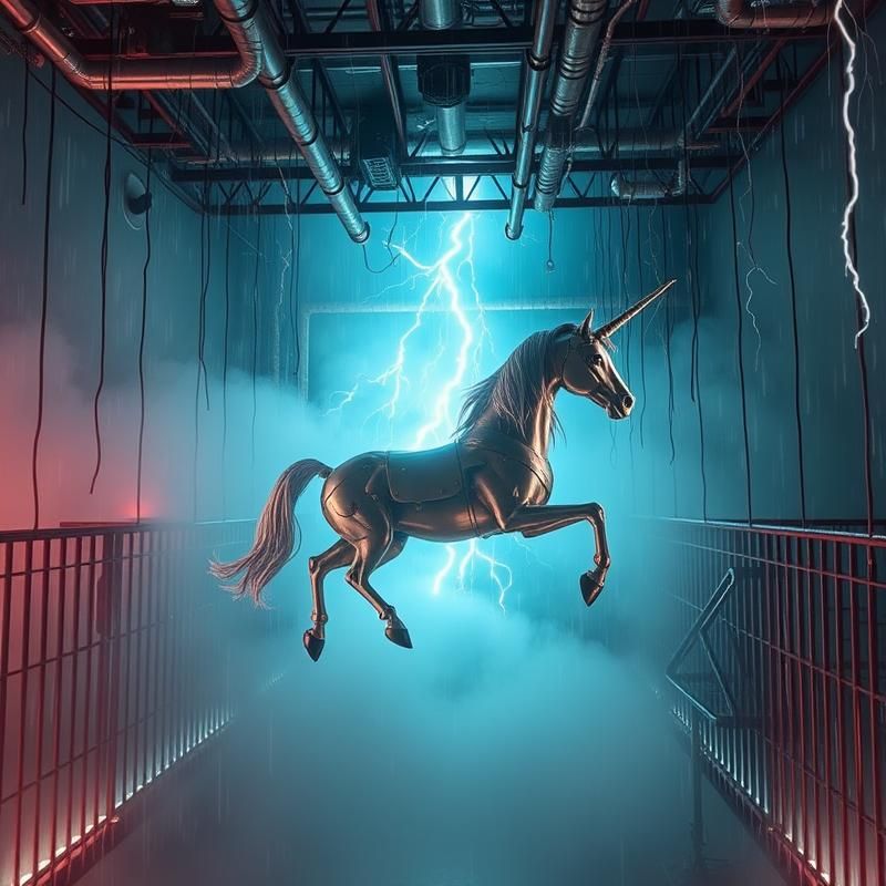 installation art style AI art