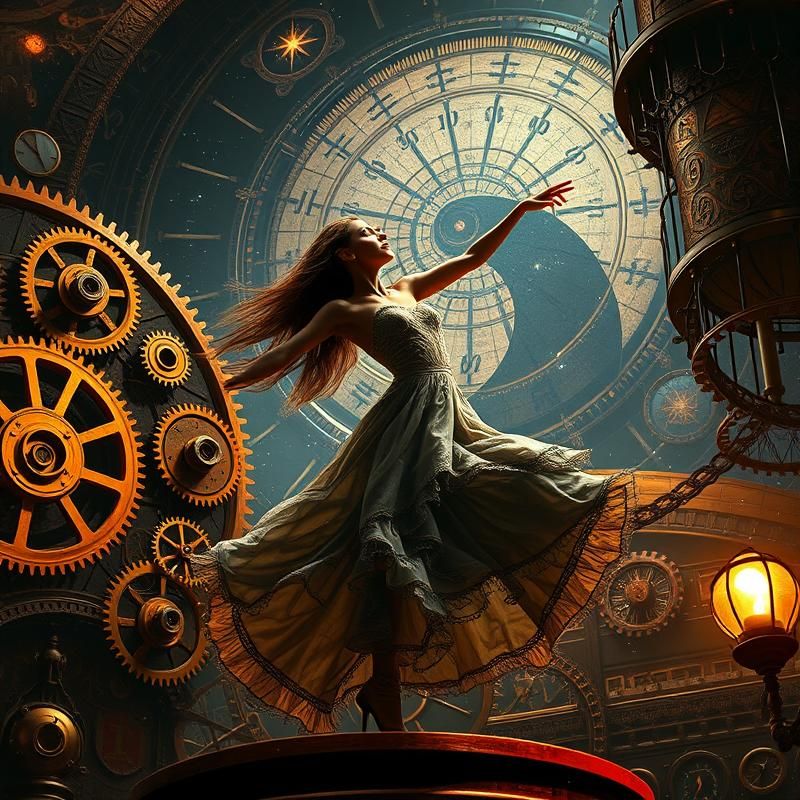 steampunk style AI art