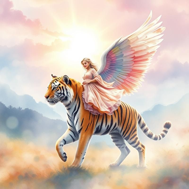 watercolor style AI art