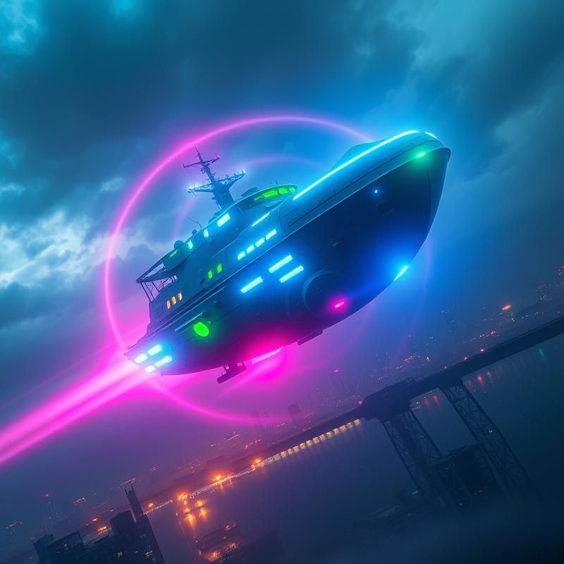 neon art style AI art
