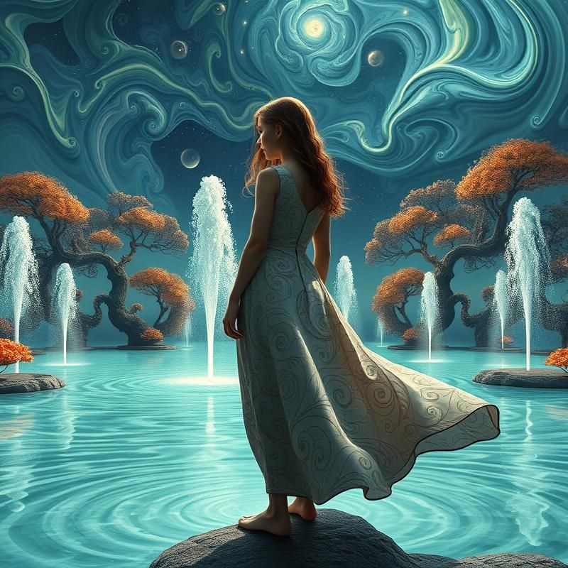fractal art style AI art