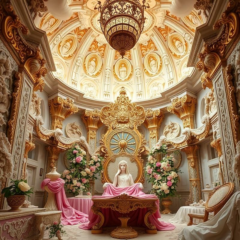rococo style AI art