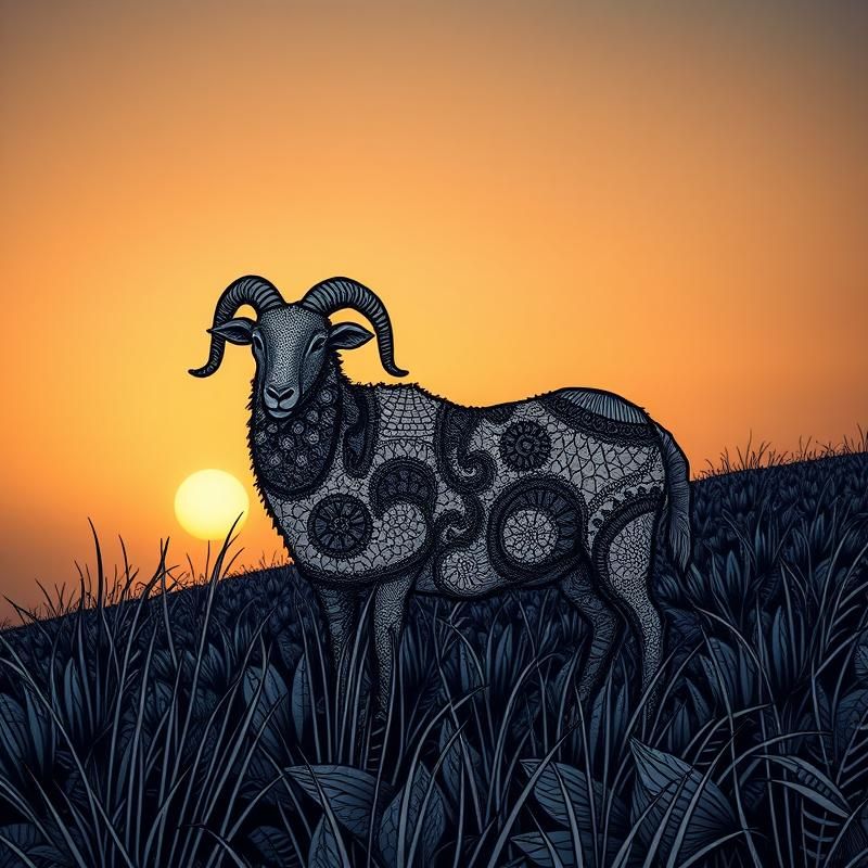 zentangle style AI art