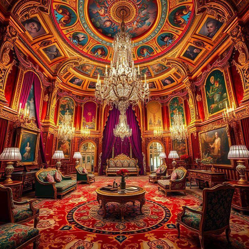 maximalist style AI art