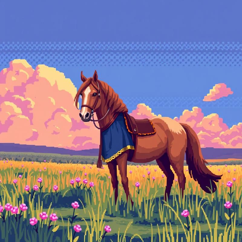 8-bit art style AI art