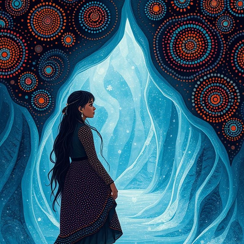 aboriginal art style AI art