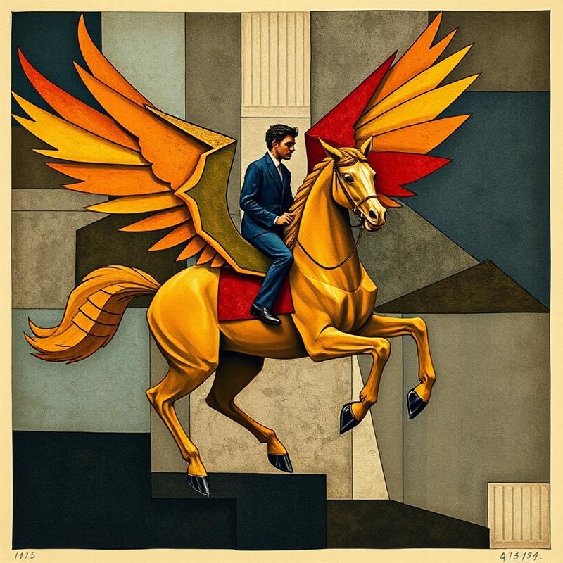 modernist style AI art