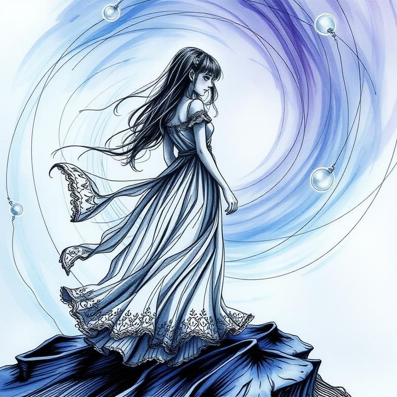 ink drawing style AI art