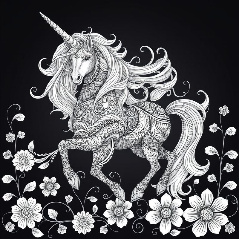 zentangle style AI art