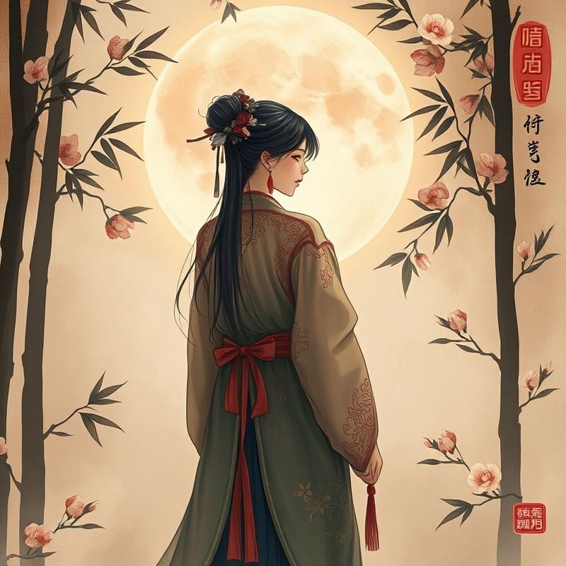 chinese painting style AI art