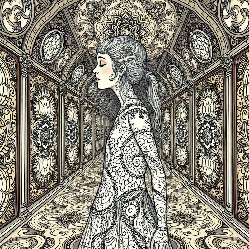 zentangle style AI art