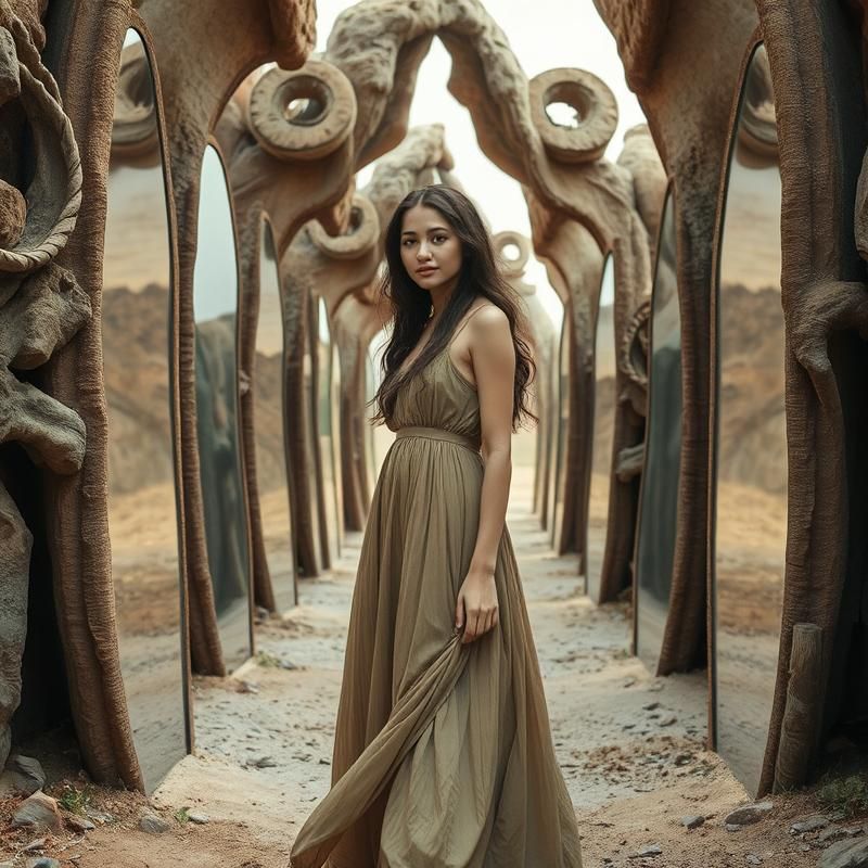 land art style AI art