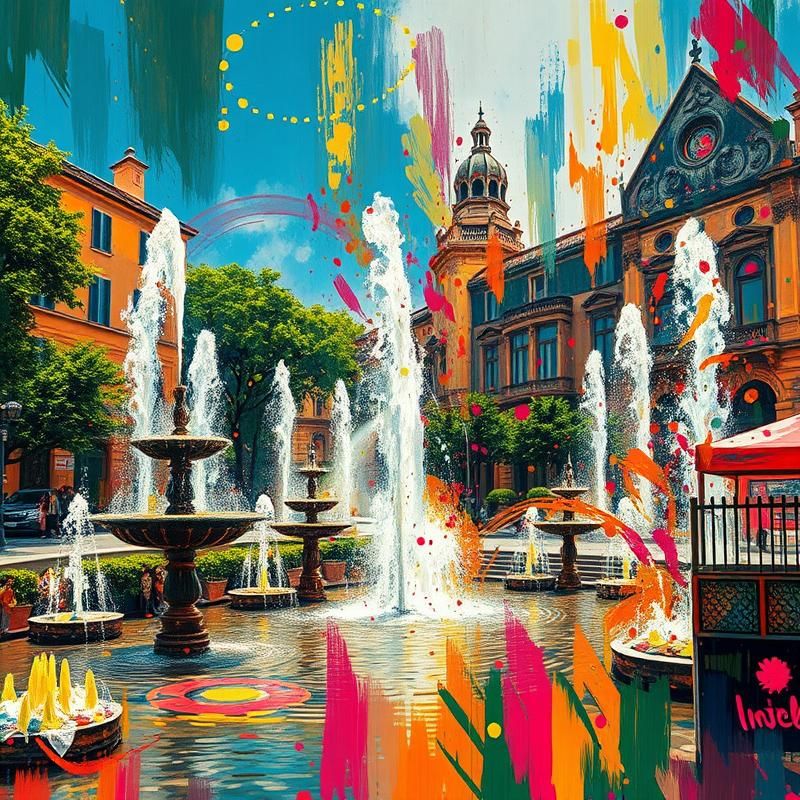 abstract expressionism style AI art