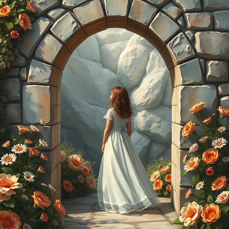 trompe l'oeil style AI art
