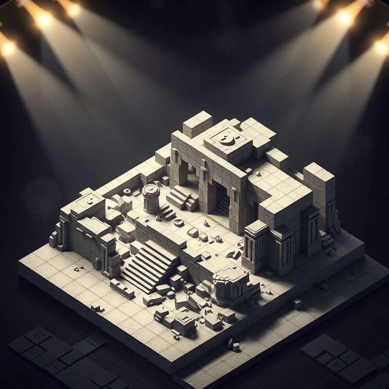 isometric style AI art