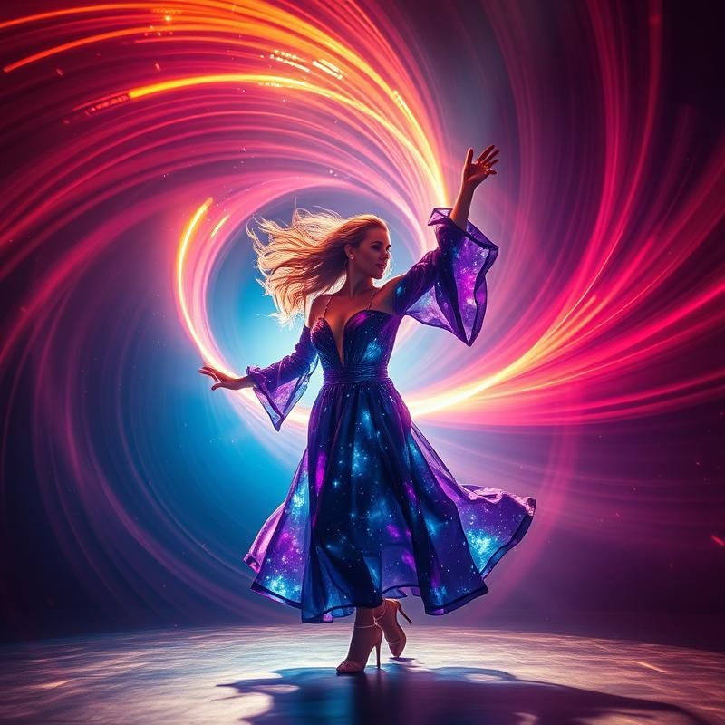 light painting style AI art