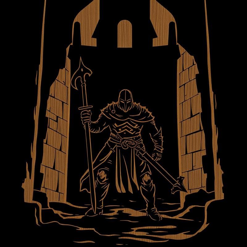 woodcut style AI art