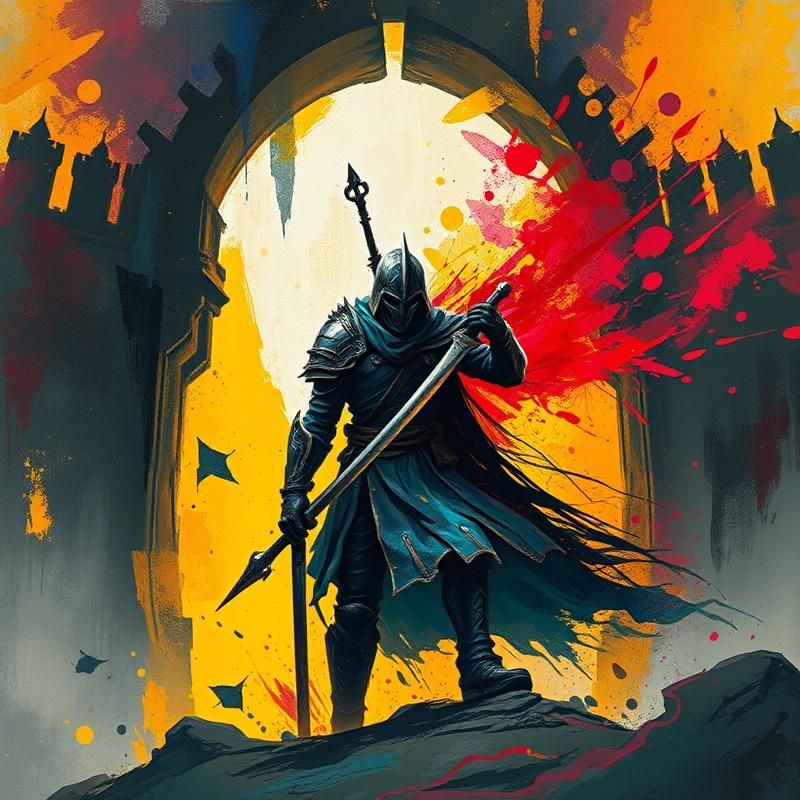 abstract style AI art