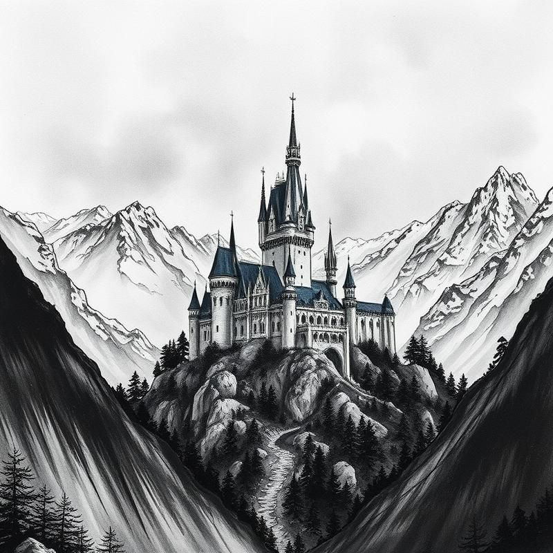 ink drawing style AI art
