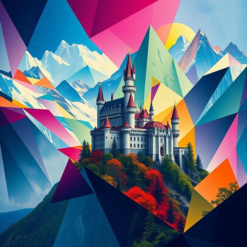 constructivist style AI art