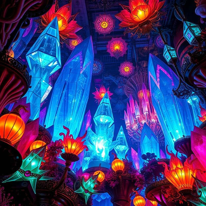 maximalist style AI art