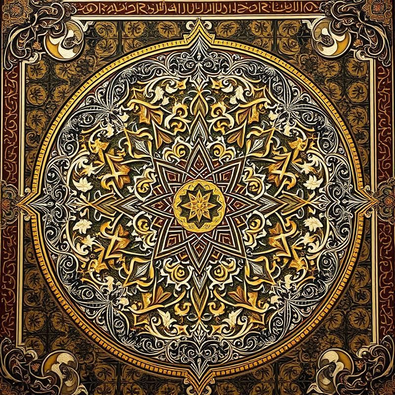 islamic art style AI art