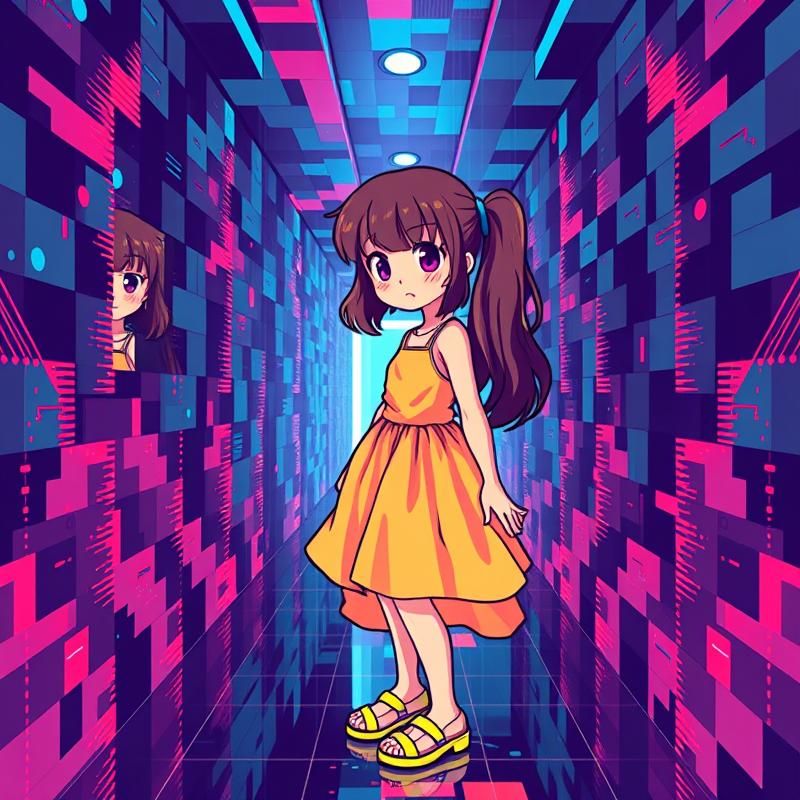 pixel art style AI art