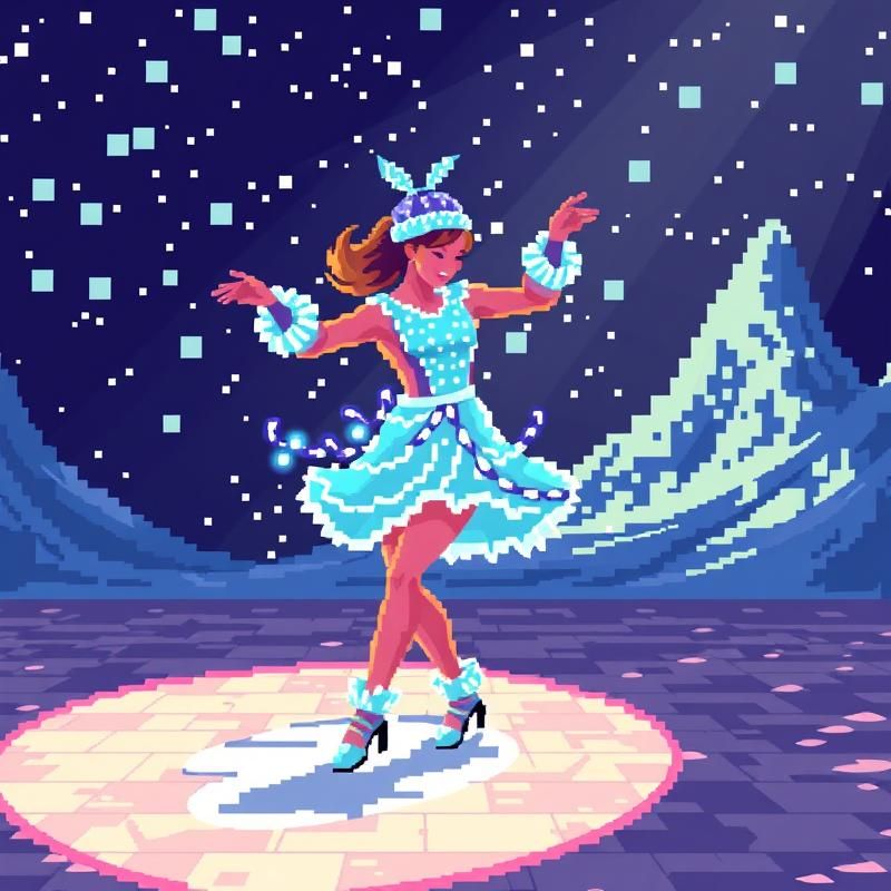 pixel art style AI art