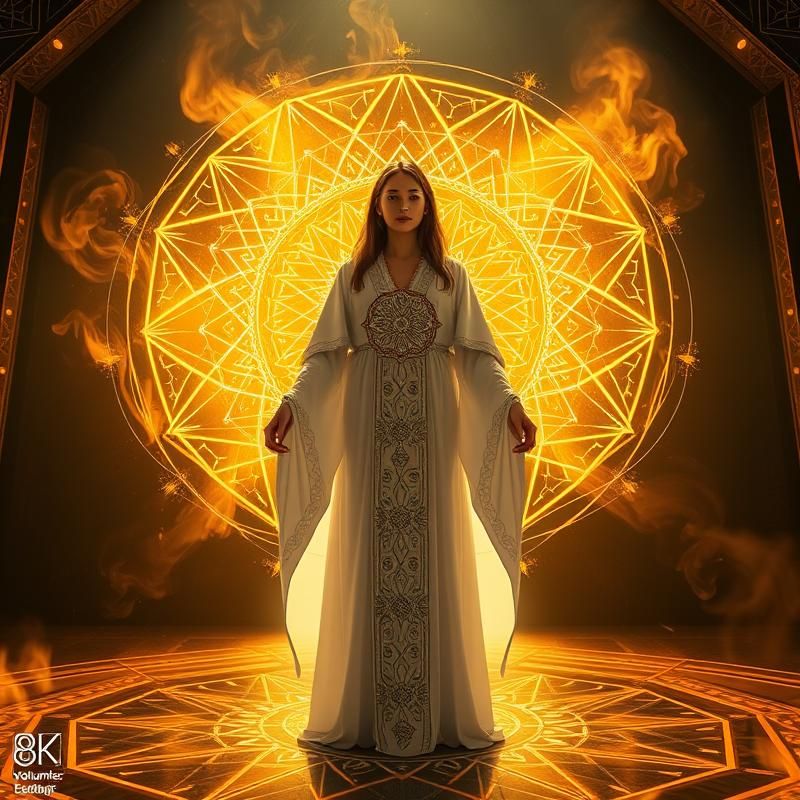 sacred geometry style AI art