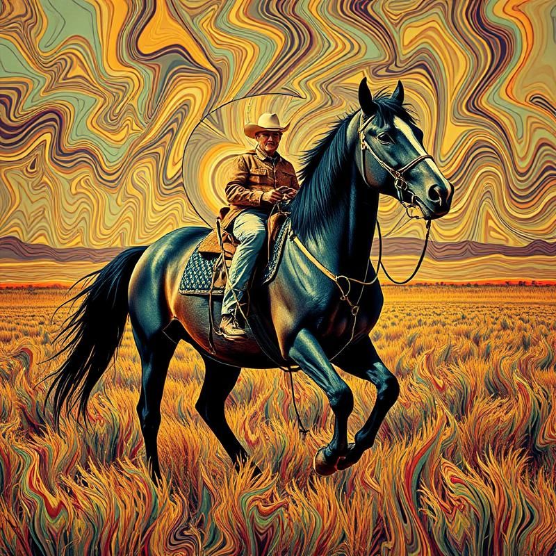 op art style AI art