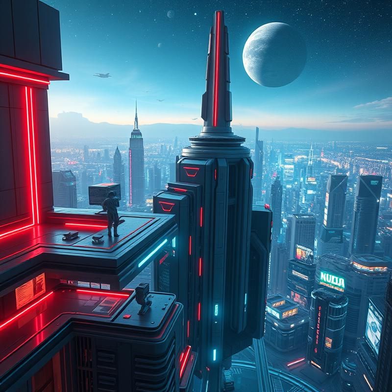 sci-fi art style AI art