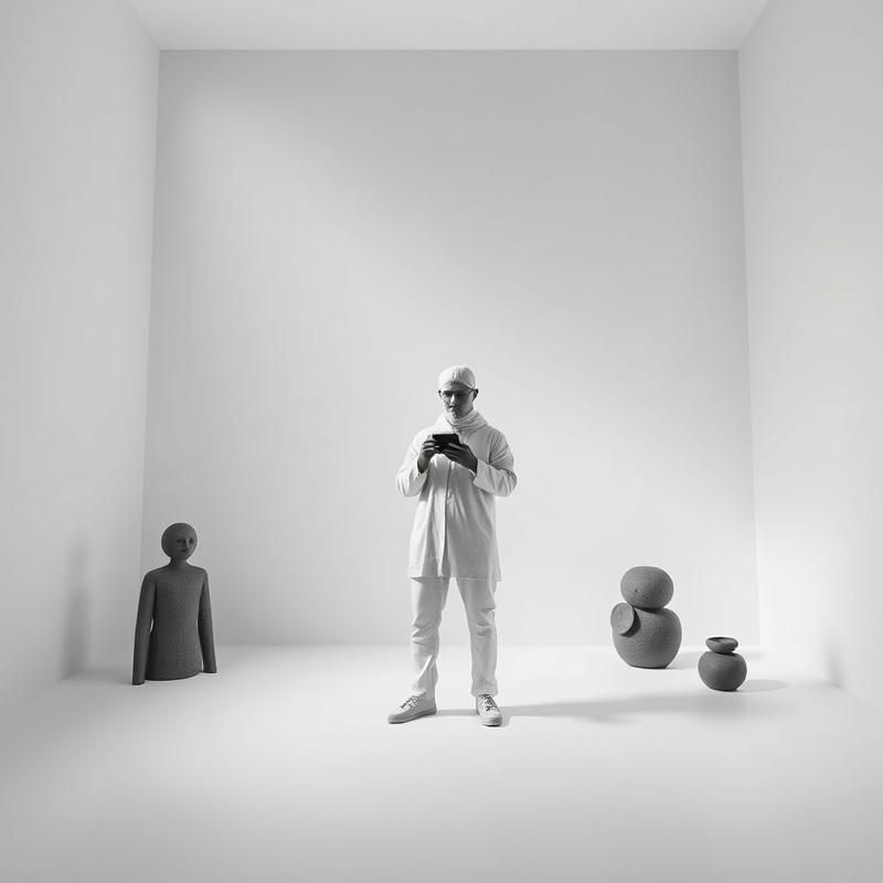 minimalist style AI art