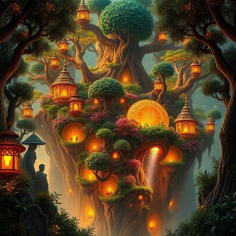 maximalist style AI art