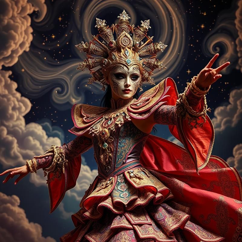 maximalist style AI art