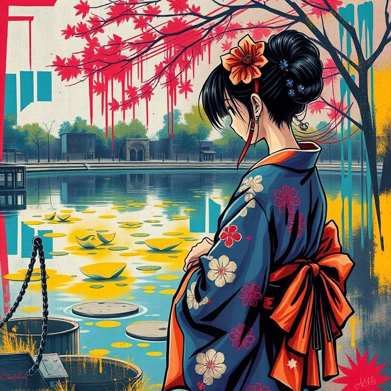 graffiti style AI art