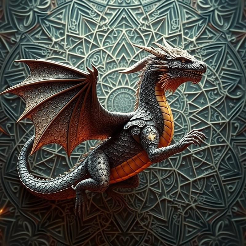sacred geometry style AI art