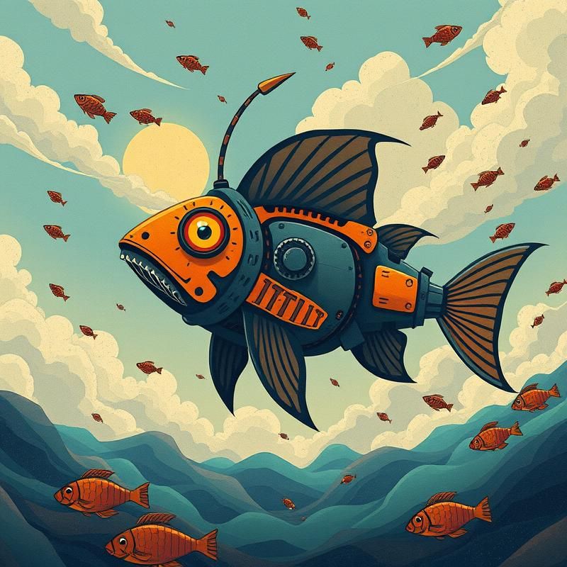 primitive style AI art