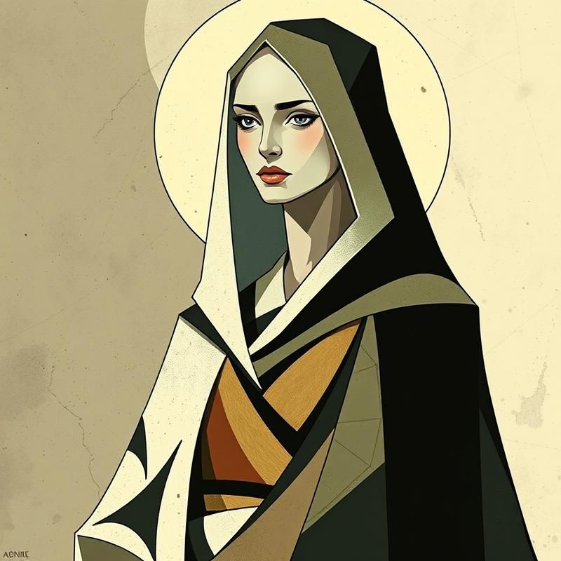 modernist style AI art