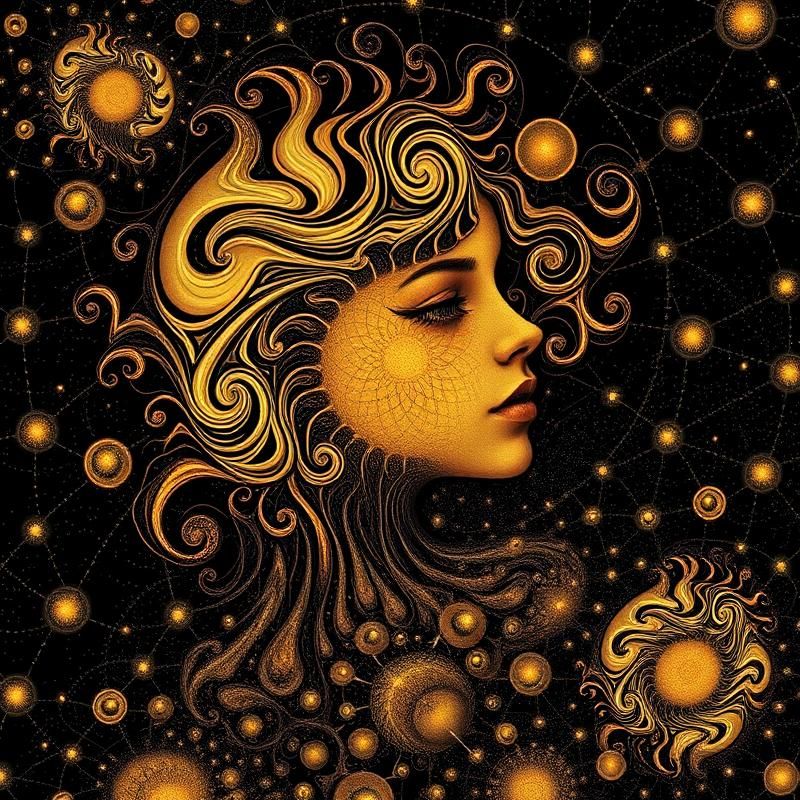 fractal art style AI art