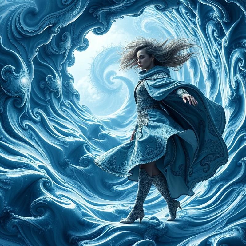 fractal art style AI art