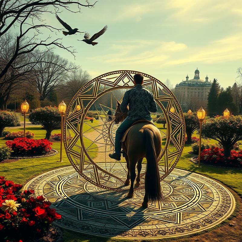 sacred geometry style AI art