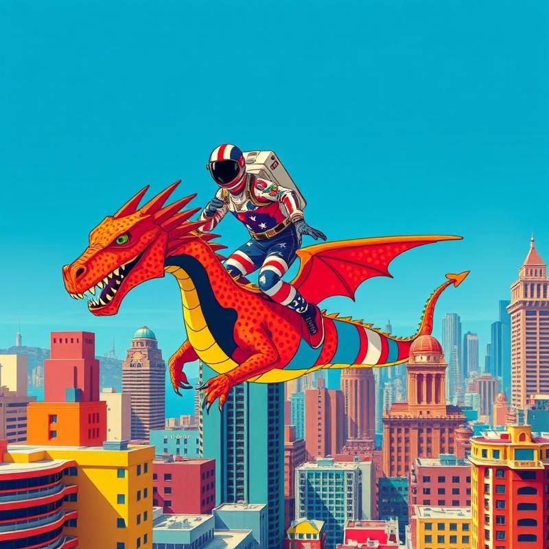 pop art style AI art