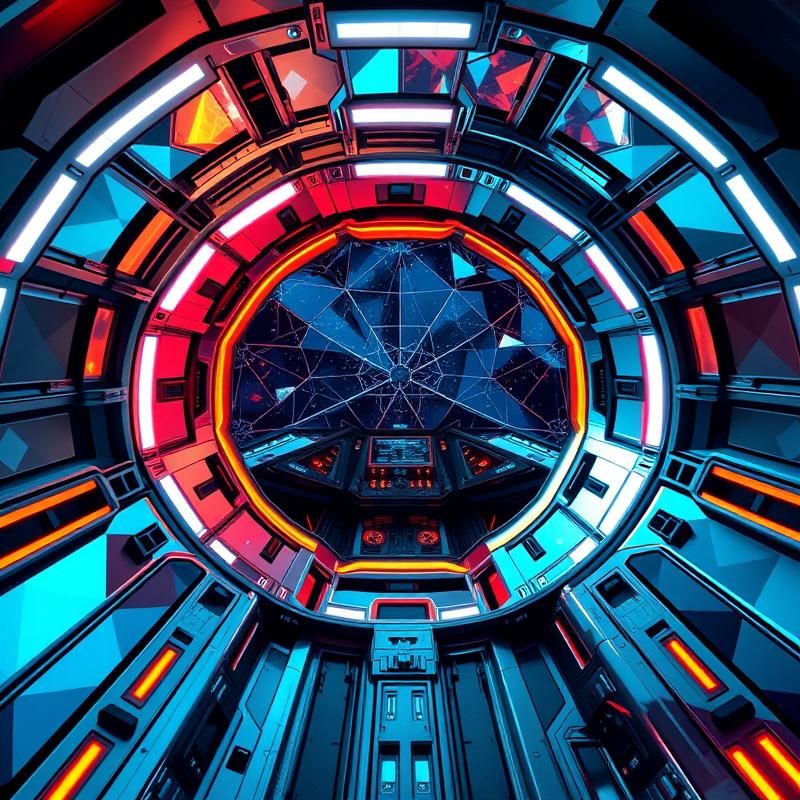 geometric style AI art