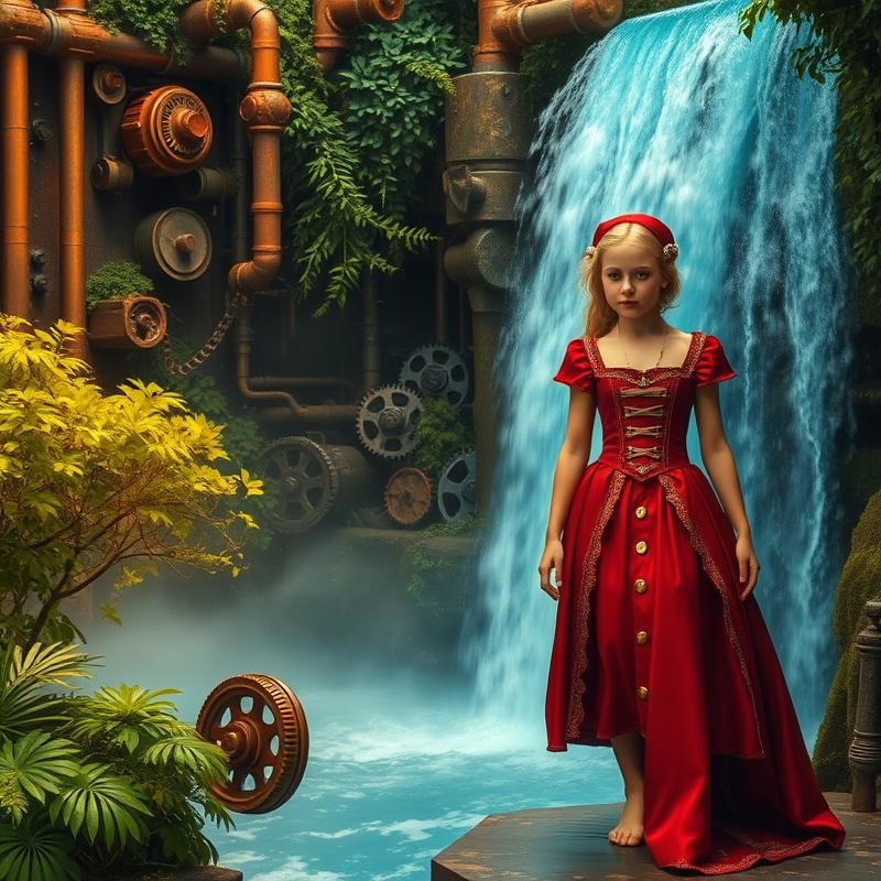 steampunk style AI art