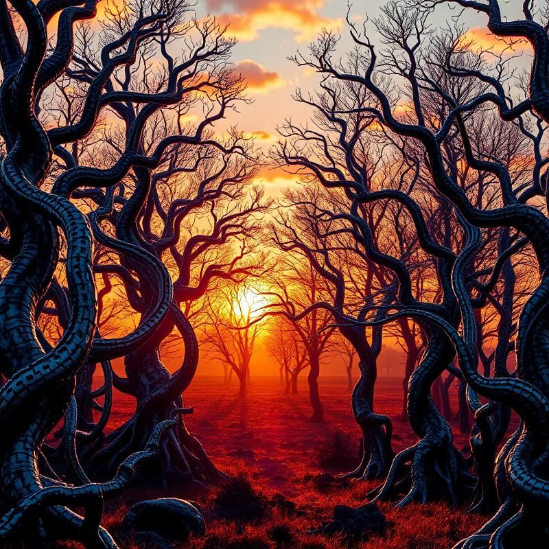 psychedelic style AI art