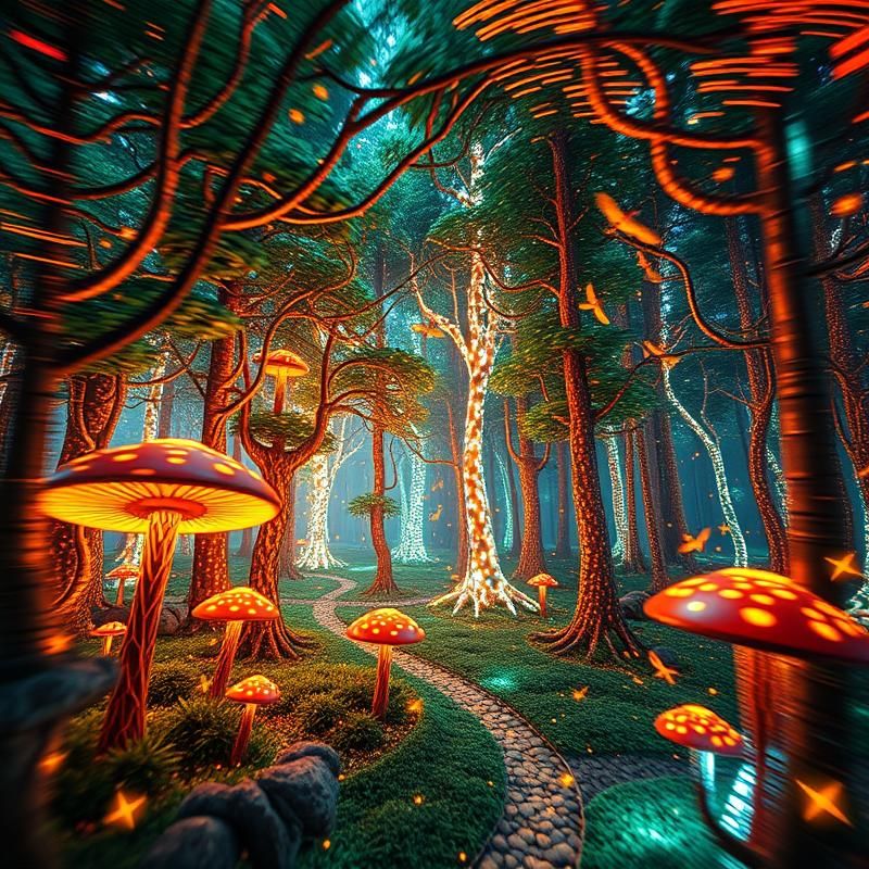 kinetic art style AI art