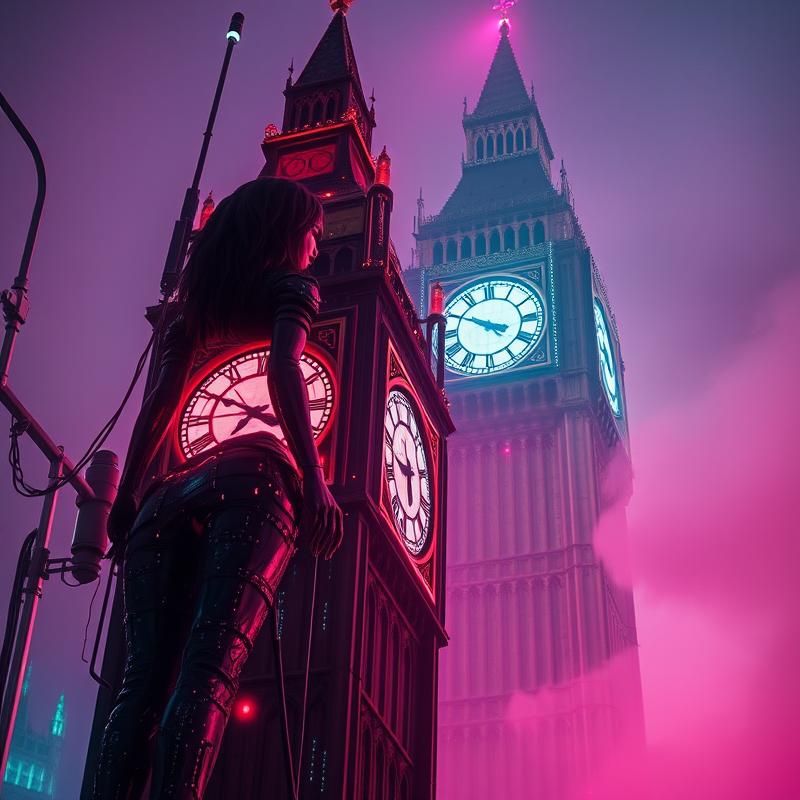 cyberpunk style AI art