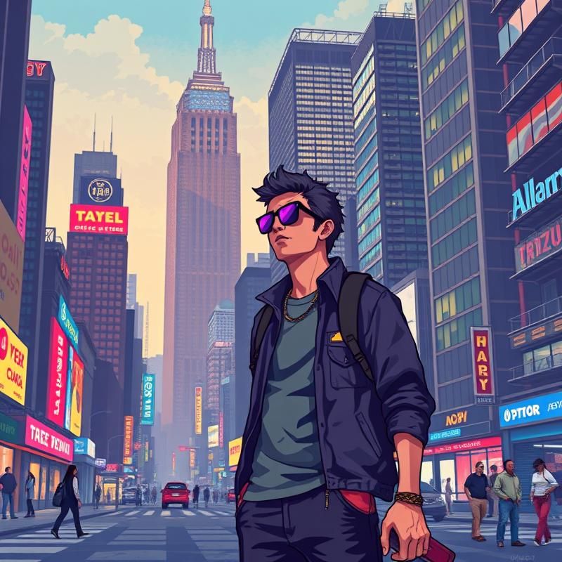pixel art style AI art