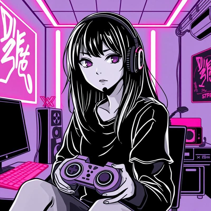 line art style AI art