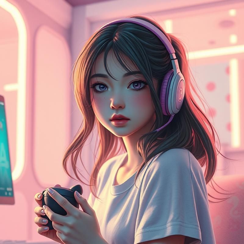 pastel art style AI art